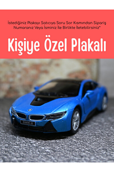 bebeym Bmw i8 Metal Araba 1:36 Mavi