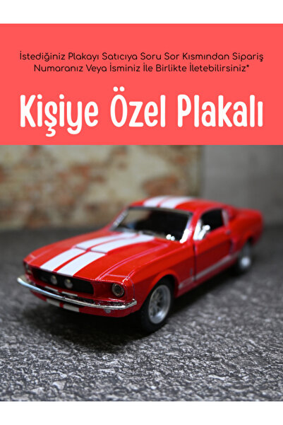 bebeym 1967 Shelby GT-500 Kırmızı 1:36