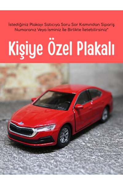 bebeym Skoda Oktavia Metal Araba 1:36 Kırmızı