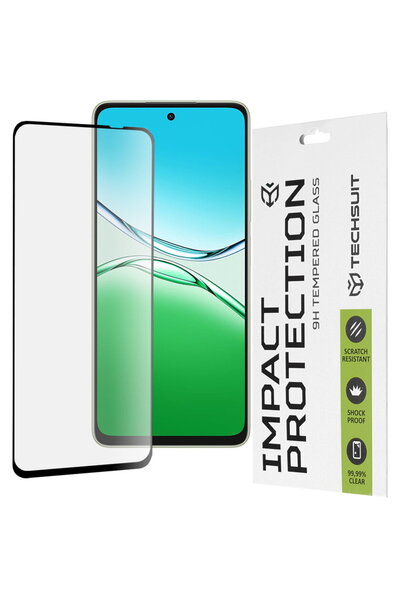 Techsuit 111D Folie de protecție completă / Sticlă complet lipită pentru Oppo...