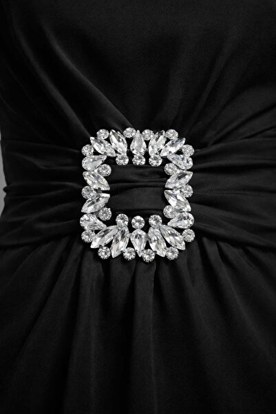 Furtek Aksesuar Stone Belt Buckle 7 cm X 5.5 cm Evening Dress Engagement Dres...