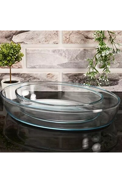 Paşabahçe 159033 BORCAM Oval Fırın Tepsisi 2'li