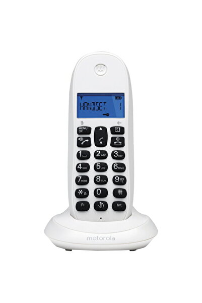 Motorola C1001CBW+ Cordless Phone, White
