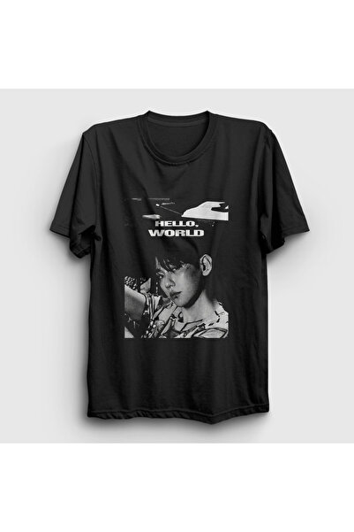 Presmono Tricou Unisex Negru Hello World Byun Baekhyun Baek Hyun 597257tt