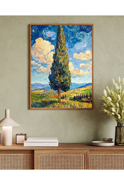 woodhomeworks Tablou decorativ pentru birou, dintr-o singură piesă, seria Mat...