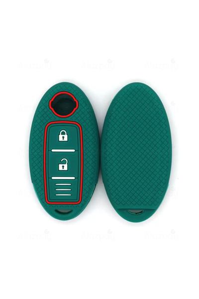 Alazpay Husă pentru chei cu model din silicon pentru Nissan Juke Qashqai X-Tr...