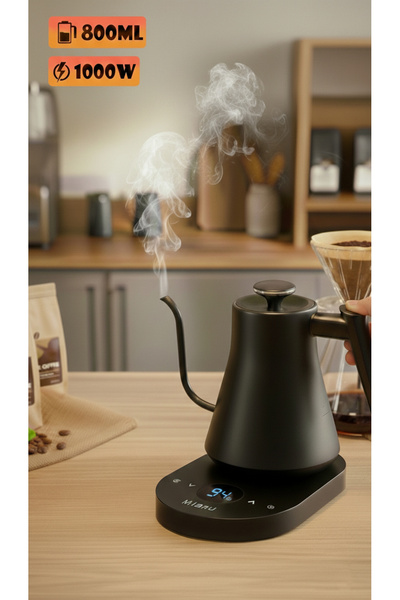 MIBRU Long Spout Electric Kettle - Stylish Design - 800ml