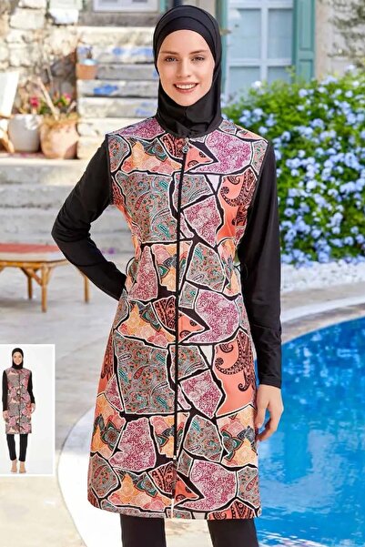 MARESİVA Full Covered Hijab Swimsuit 8241 Black