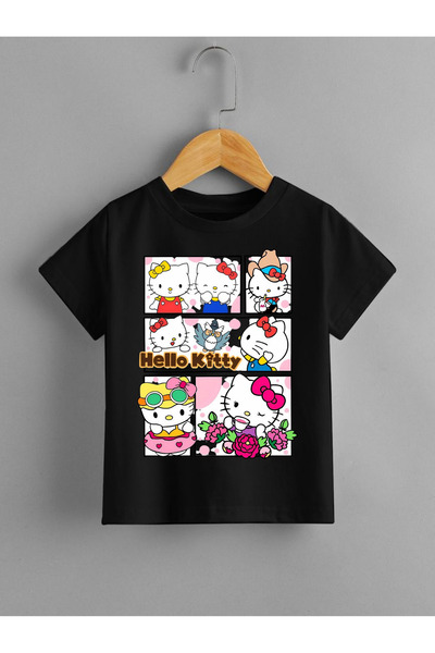 Tubinyoo تي شيرت مطبوع عليه Hello Kitty للأطفال
