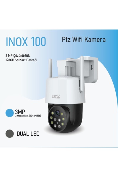 INOX-X100 3MP TEK LENSLİ ONVİF DESTEKLİ WİFİ KAMERA