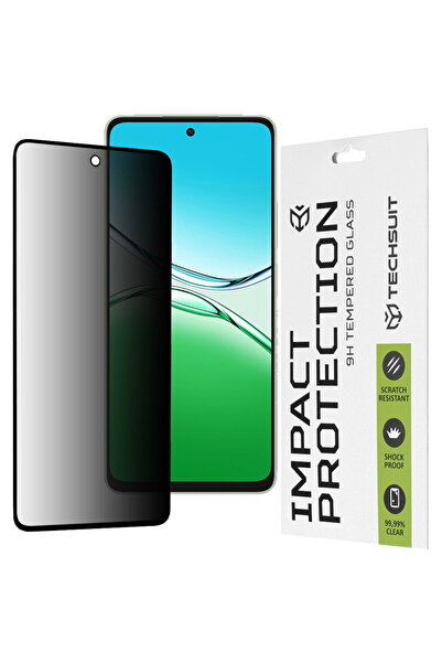 Techsuit 111D Privacy Full Glue - Negru pentru Oppo A5 Pro 4G / A5 Pro 5G