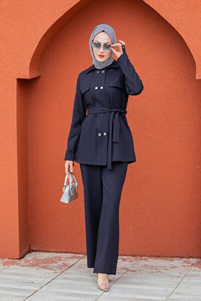Tesettür Çarşım Norm Ceket Pantolon Takım-Laci