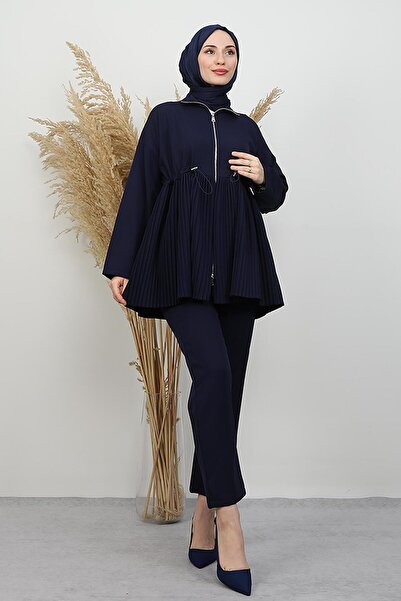 GİYZAMİLA Ayben Underwear Detail Set Navy Blue