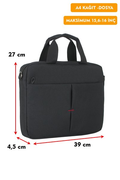 Dada 15.6"-16" Inch Laptop Briefcase Tablet A4 Paper and File Compatible Shock Absorbing Protection with Shoulder Strap