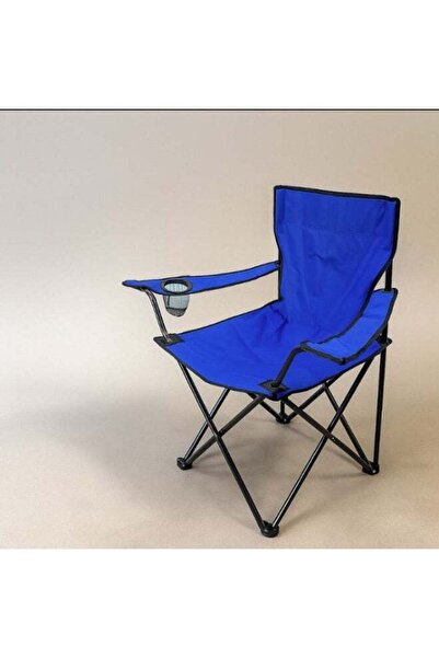 Generic Portable Folding Chair for Camping and Trips - Blue