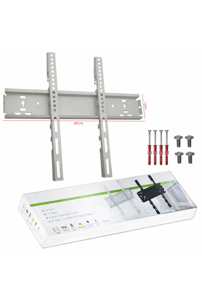 FIRSAT YOLU 55'' 65'' 75'' 140-165cm-190cm Lcd Askı Aparatı Sabit Beyaz Kolay...