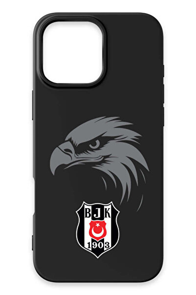 Beşiktaş iPhone 16 Pro Max Uyumlu Kartal Arma Siyah Silikon Lisanslı Telefon ...