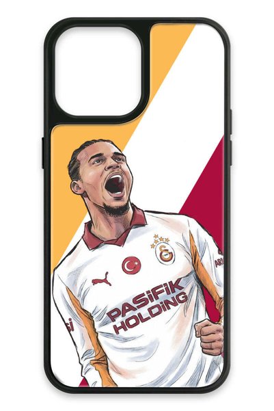 Galatasaray iPhone 13 Pro Max Compatible Leroy Sane Goal Joy Glass Licensed P...