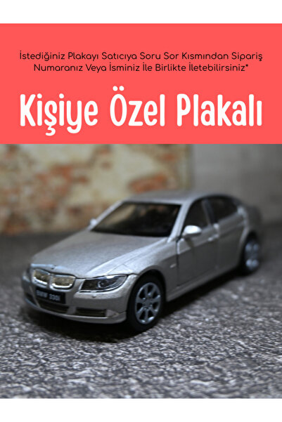 bebeym Bmw 330i Metal Araba 1:36 Gri