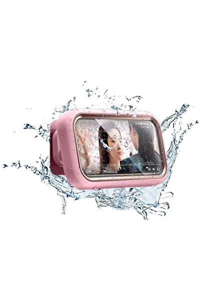 Techsuit Retractable Waterproof Phone Holder - (LC-999) - Gold Pink