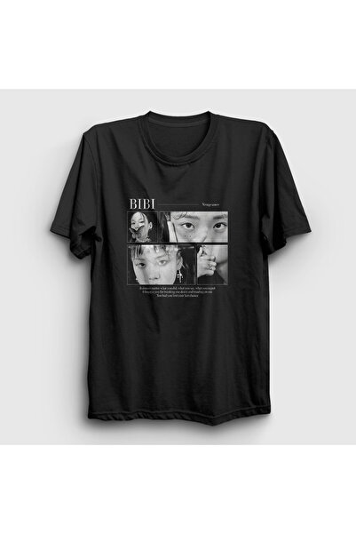 Presmono Unisex Black Vengeance Bibi T-Shirt 599887Tt