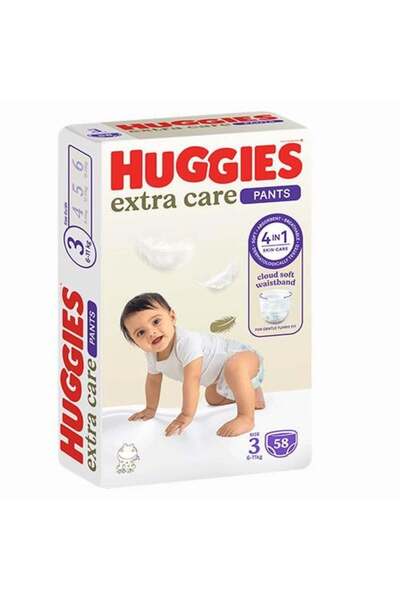 Huggies Hygienic Care Pants Size 3 - 58 Diapers