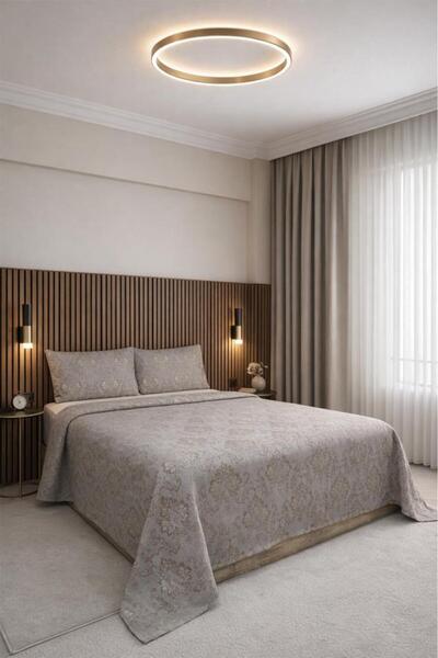 Çeyiz Diyarı Luxe 3 Piece Double Bedspread 235X245 cm