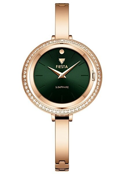 Fiesta ساعة يد نسائية F24096L بسوار معدني