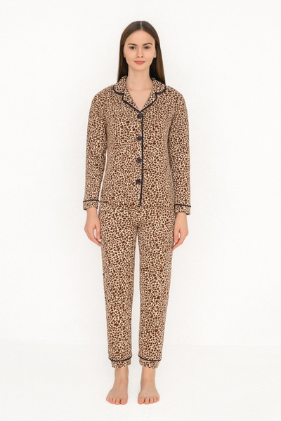 dolaş kids Leopard Printed Mother's Pajama Set 3002 177568