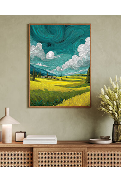 woodhomeworks Tablou decorativ pentru birou, dintr-o singură piesă, seria Mat...