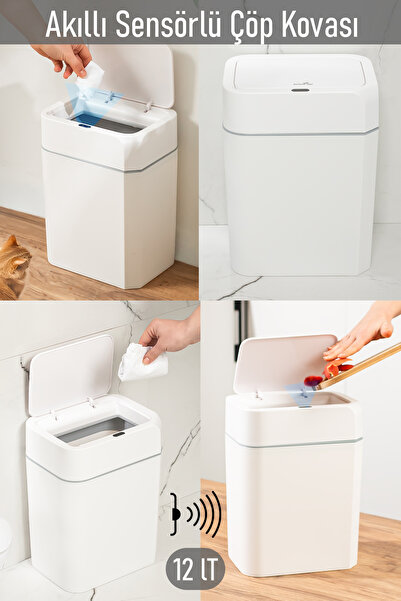 Kosova Sensörlü Çöp Kovası 12 Litre