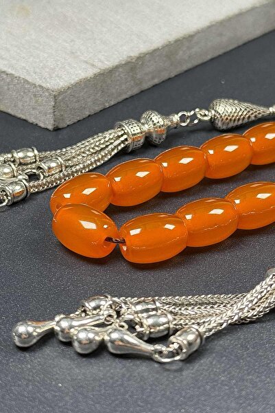 TESBİHKENTİ Large and Long Size Zar Amber Zaza Prayer Beads