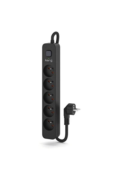 KERG power strip with circuit breaker-5 sockets 16A 5m