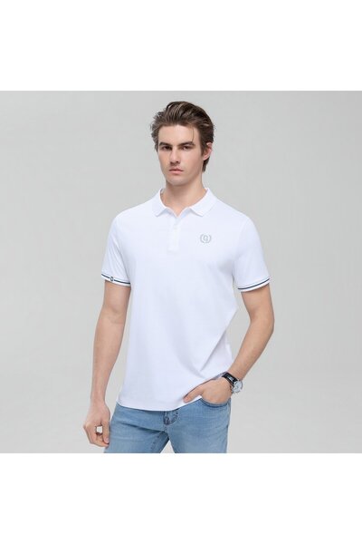 Giordano Men's Cotton Interlock Slim Fit Liquid Touch Embroidery Polo