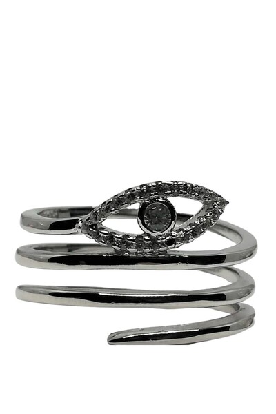 OEM 925 Silver Ring Arc type Eye symbol M 58