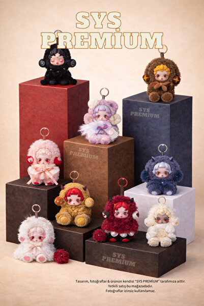 SYS PREMİUM - Skullpanda You Fond Me blind box sevgiliye hediye peluş oyuncak...