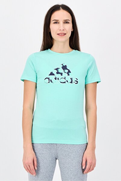 adidas Women Sportswear Fit Short Sleeve Outdoor T-Shirt, Mint