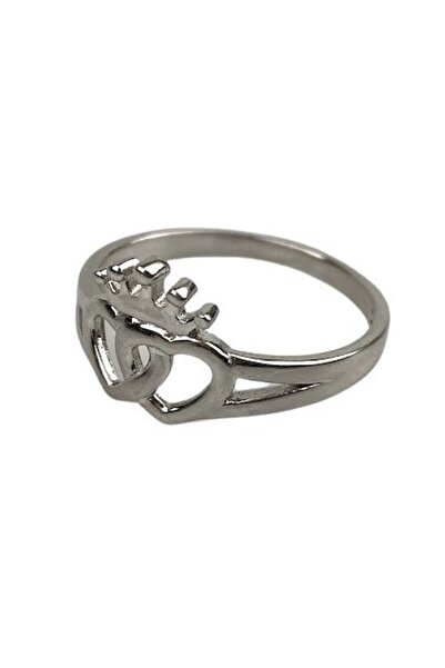 OEM Δαχτυλίδι από ασήμι 925, στέμμα με καρδιές M 58