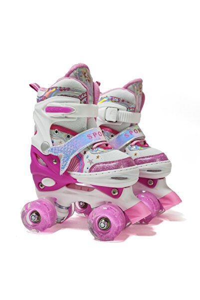 GHEMOTOC Role reglabile copii,4 roti silicon, rulmenti ABEC-7, marimea S 30-3...