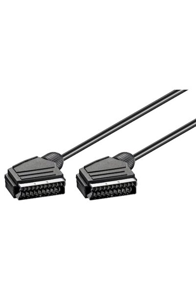 goobay Cablu SCART 21 pini, 1,5 m, Negru