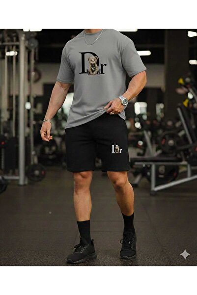 YK WEAR T-Shirt Shorts Dr Bear Printed Women's / Men's