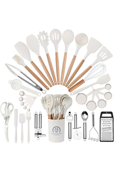 Generic Kitchen Utensils Set, 34 Pcs Silicone Cooking Utensils Set, for Nonst...
