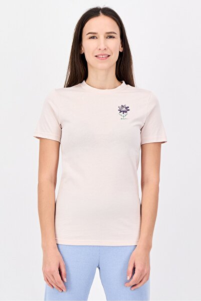 adidas Women Sportswear Fit Short Sleeve Training T-Shirt, Cream