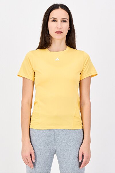 adidas Women Sportswear Fit Short Sleeve Designed For Training T-Shirt, Yello...