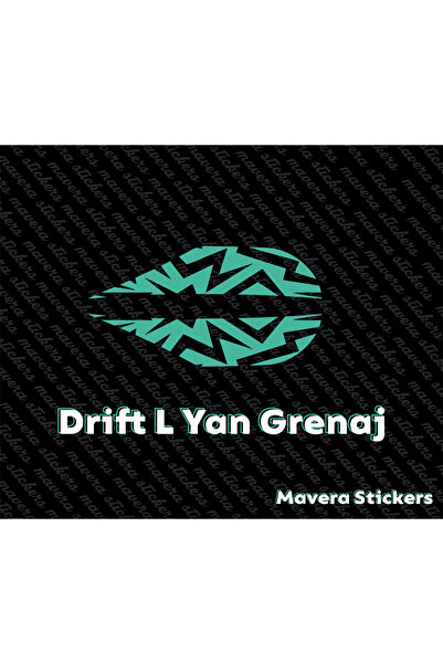 Mavera Stickers Drift L Yan Grenage Zigzag Pattern Sticker Mint Green