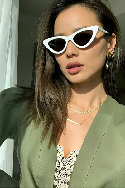 MACERATİ Karmio Women's Black Cat Eye Ultra Light Uv400 Filtered Sunglasses