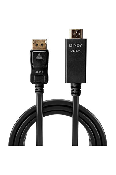 LİNDY DisplayPort to HDMI Cable 10.2G 2m