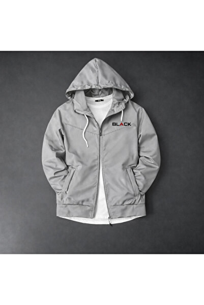 NOFLEN Black Printed Men's Black Scuba Gray Bottom and Top Tracksuit Set