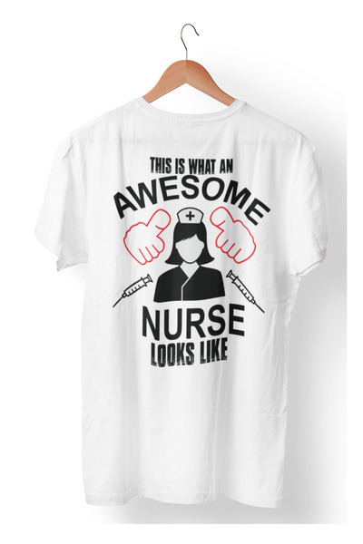 Generic (Unbranded) Tricou Premium Malfini cu tematică de asistentă medicală,...