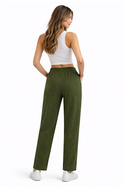 DEMOİSELLE Women's Pipe Leg Bottom Sweatpants